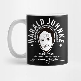 Harald Juhnke Portrait Logo - „Ich hasse Silvester“ Quote Design Mug